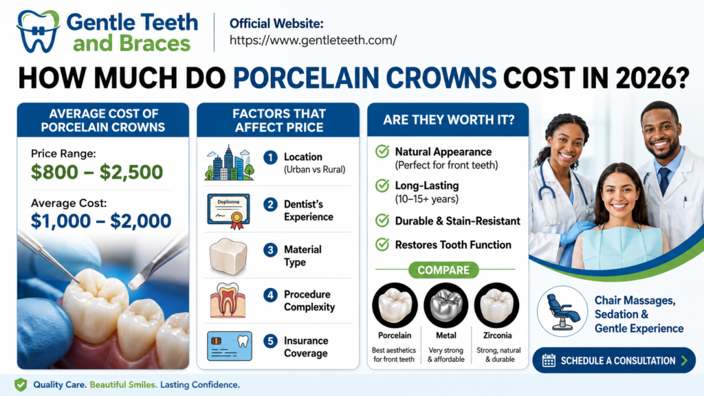 How Much Do Porcelain Crowns Cost in 2026?