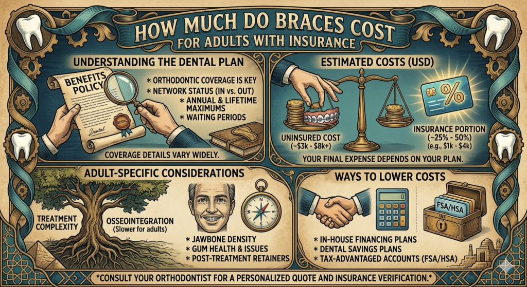How Much do Braces Cost for Adults with Insurance