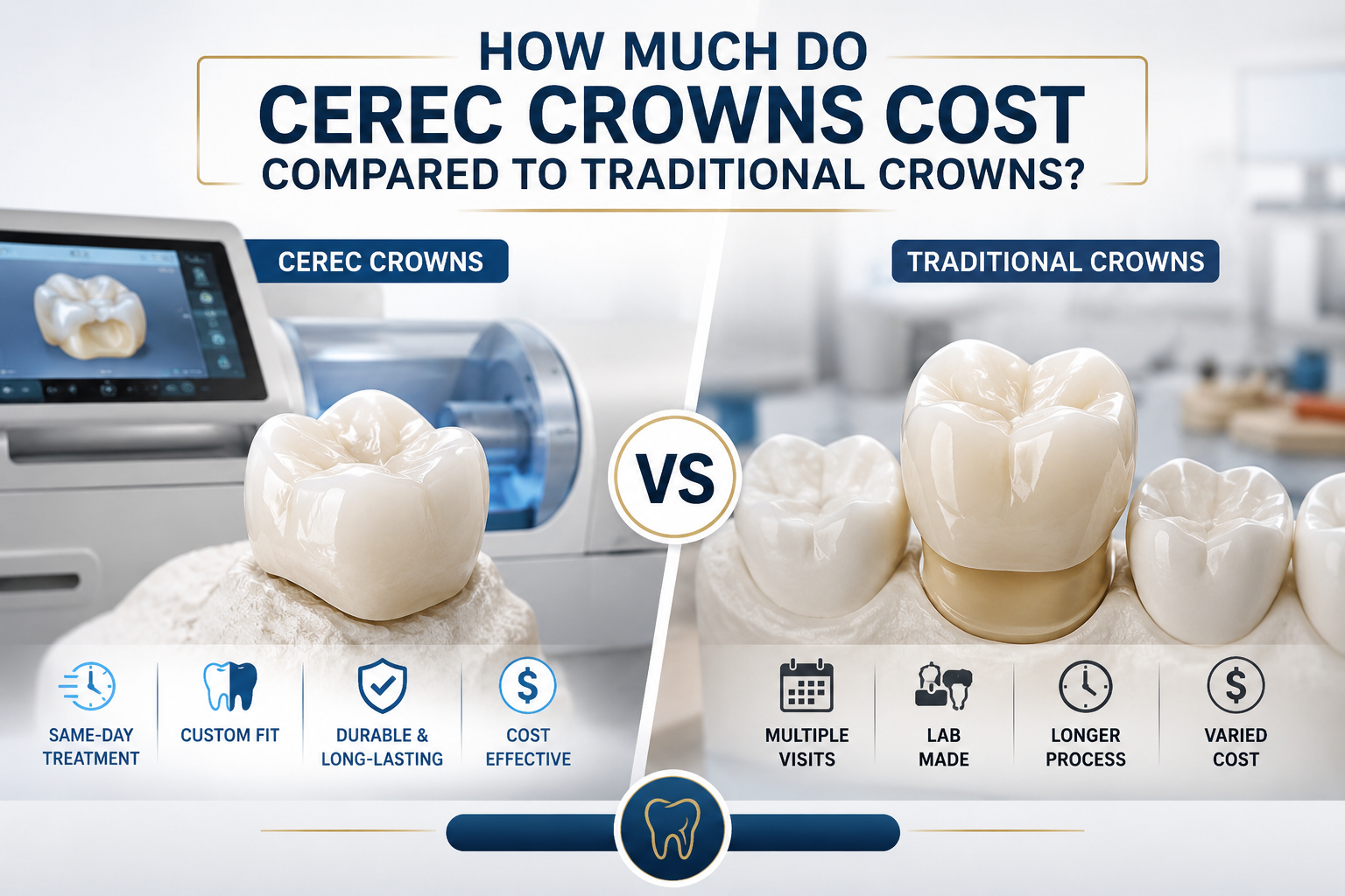 How Much Do CEREC Crowns Cost Compared to Traditional Crowns?
